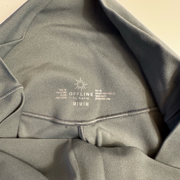 Aerie Crossover Leggings Green M - Picture 3 of 3